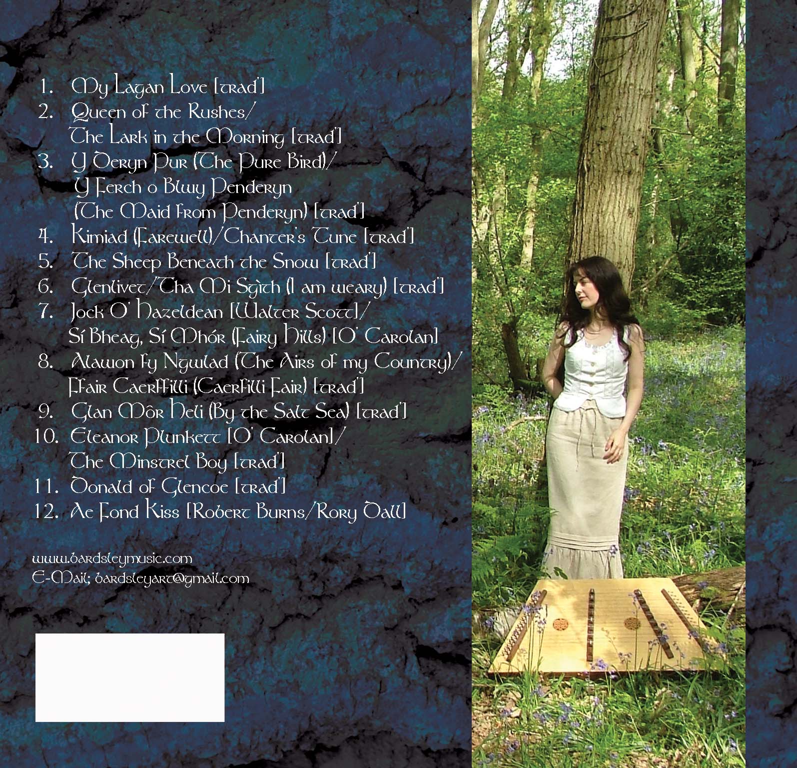 Queen of the rushes cover showing track listing